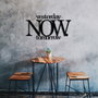 Wallity Now Escultura de Pared de Metal Negra
